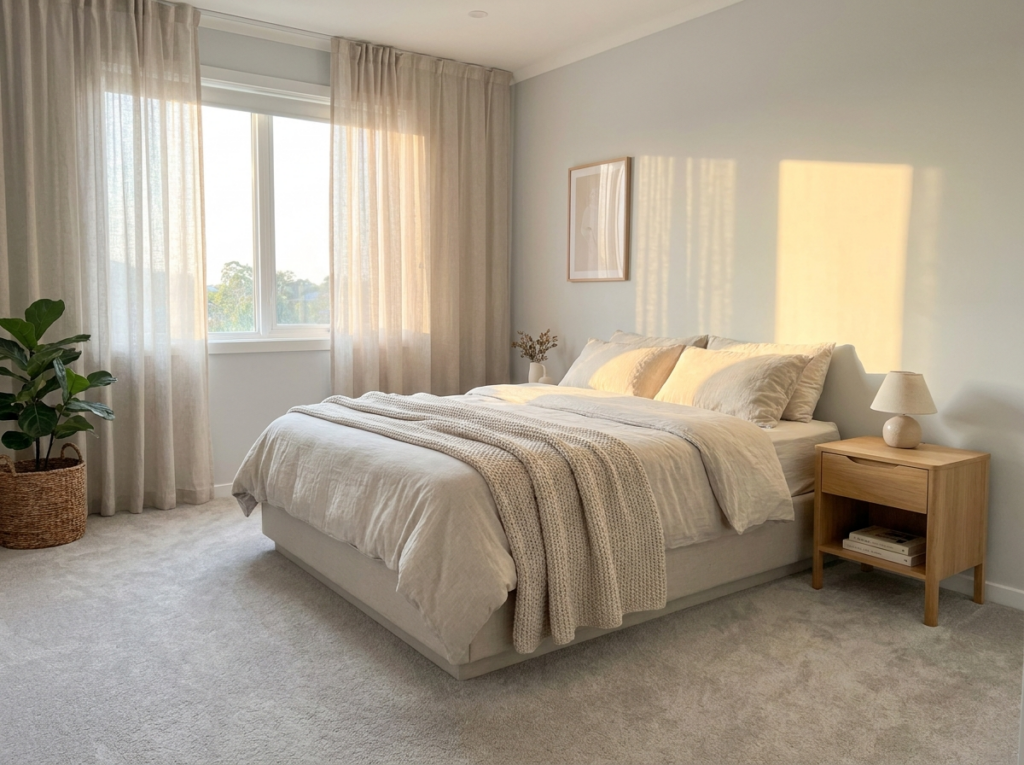 Teppichboden im Schlafzimmer