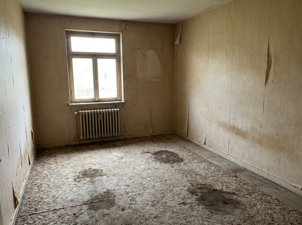 Schlafzimmer in Schwalmstadt vor der Renovierung — Maler Lauer